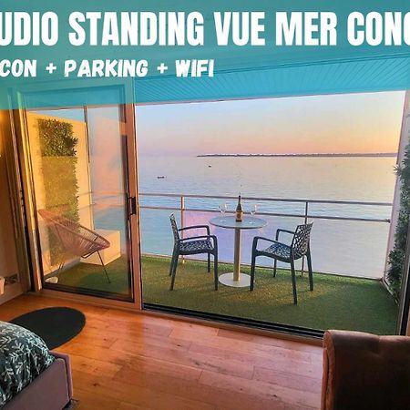- L'Iroizh - Concarneau - Vue Mer Panoramique - Studio Standing Plage Des Sables Blancs - Parking - Panoramic Sea View - Near Thalassotherapy - Wifi - Exterior photo